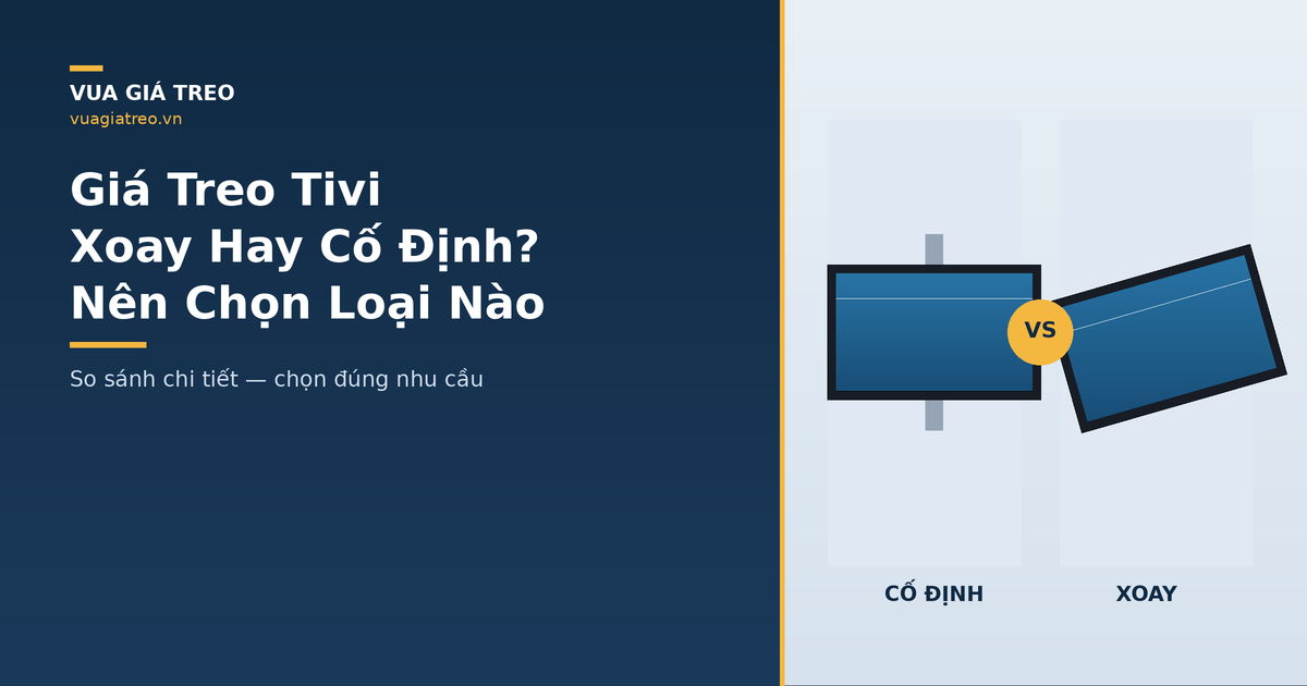 Giá Treo Tivi Xoay Hay Cố Định: Nên Chọn Loại Nào? So Sánh Chi Tiết