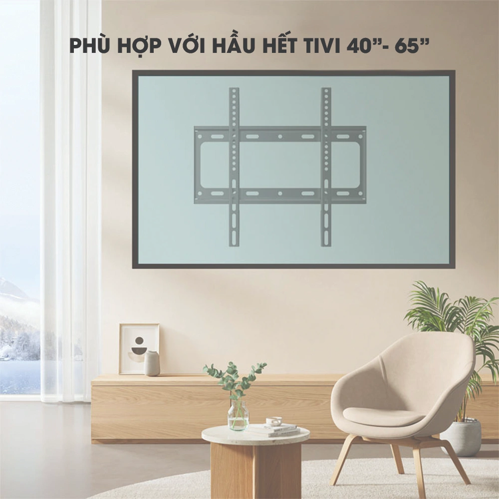 Giá Treo Tivi Phẳng Sát Tường HP65 40-65 inch - ảnh 2