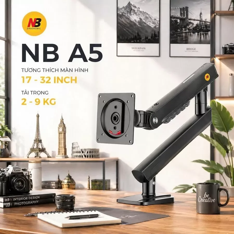 Giá Treo Màn Hình North Bayou A5 Nhỏ (17-32 inch) Màu Đen - ảnh 6