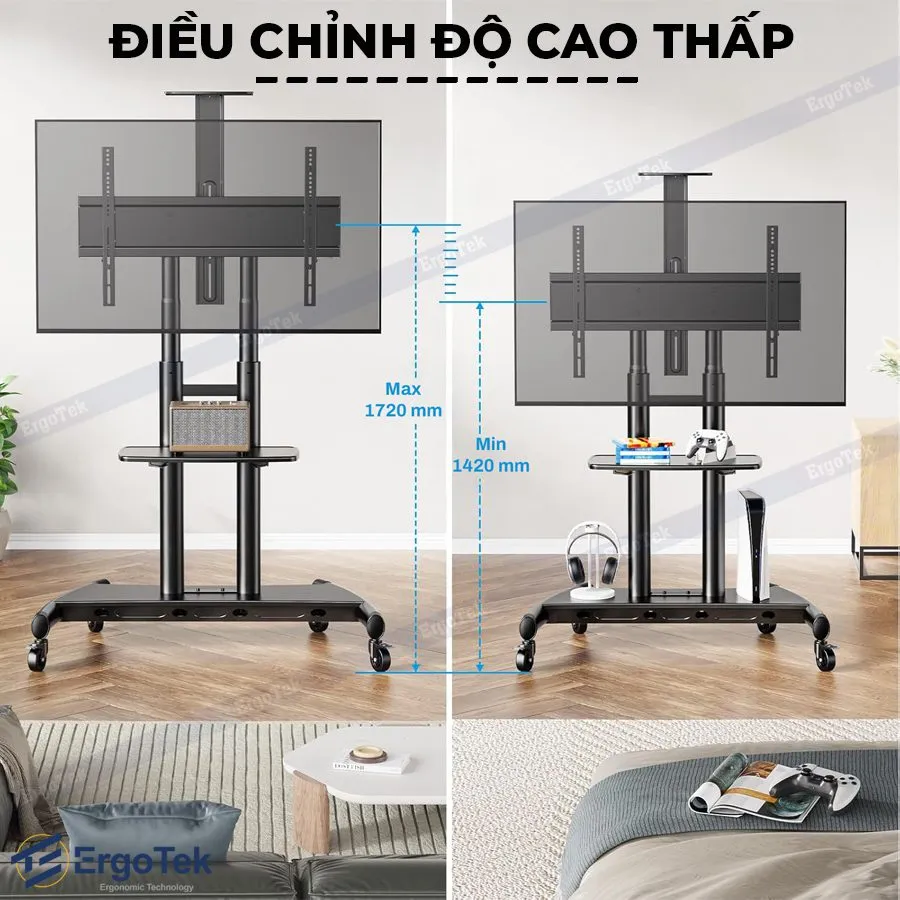 Giá Treo Tivi Di Động Ergotek E1355 (32-70 inch) - ảnh 4