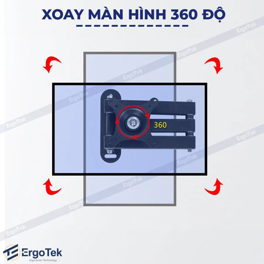 Giá Treo Tivi Xoay 360 Độ Ergotek EM-83 (17-32 inch) - ảnh 4