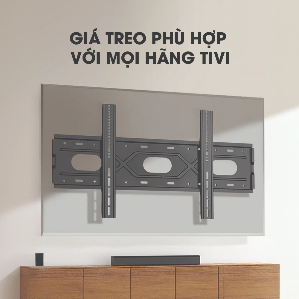 Giá Treo Tivi Thẳng Sát Tường B88 45-90 inch - ảnh 4