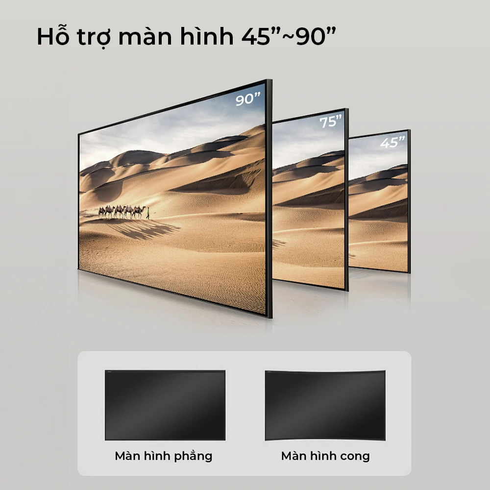 Giá Treo Tivi Thẳng Sát Tường B88 45-90 inch - ảnh 6