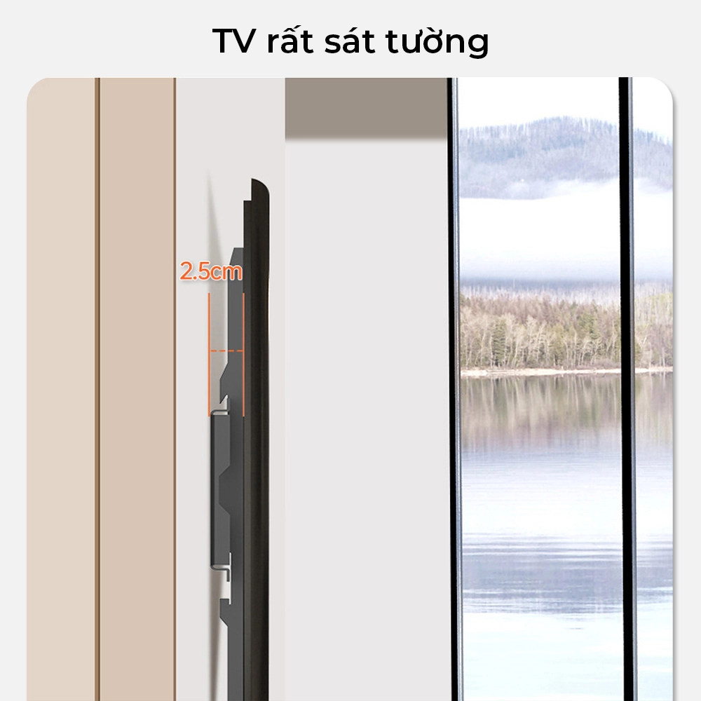 Giá Treo Tivi Thẳng Sát Tường B88 45-90 inch - ảnh 7