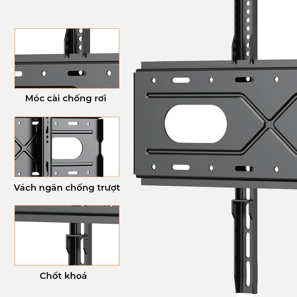 Giá Treo Tivi Thẳng Sát Tường B88 45-90 inch - ảnh 8