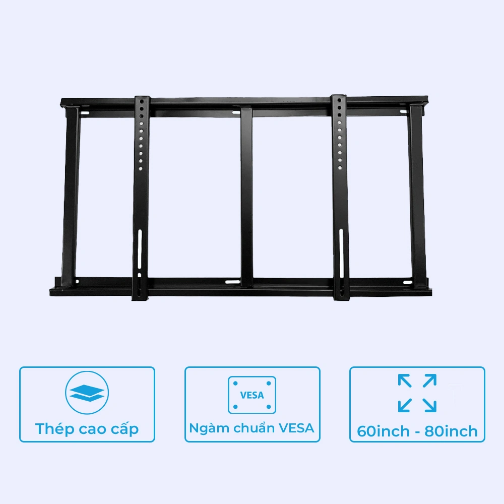 Giá Treo Tivi Thẳng Sát Tường FT75 60-80 inch - ảnh 4