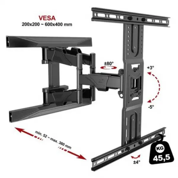 Giá Treo Tivi Xoay NB P6 40-80 inch