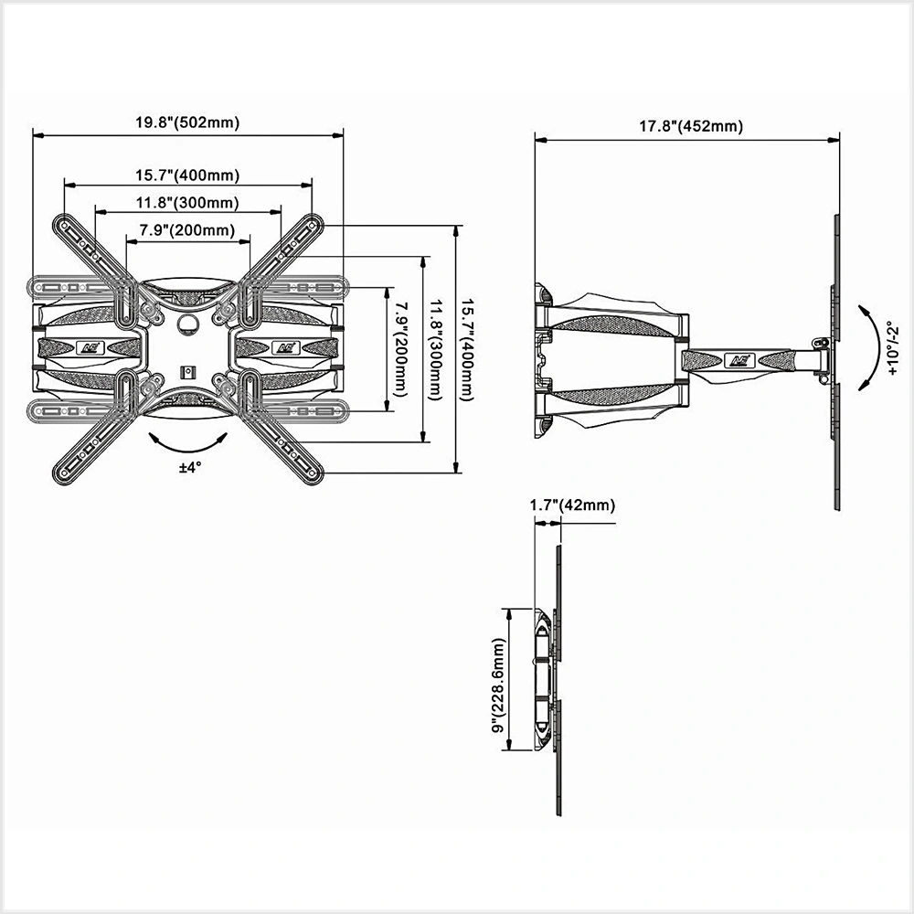 Giá Treo Tivi NB P5 32 inch - 65 Xoay Nhiều Hướng - ảnh 1