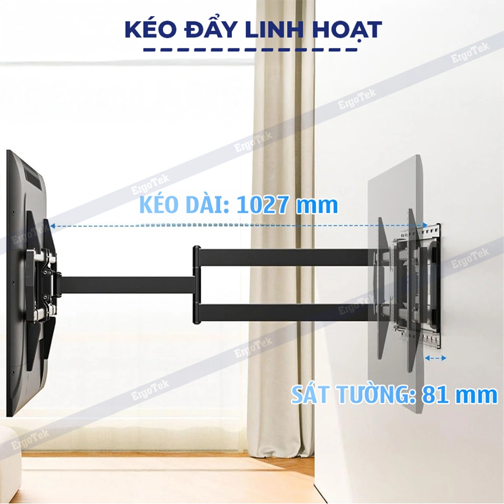 Giá Treo Tivi Xoay Vuông Góc Ergotek E900 47-90 inch - ảnh 2