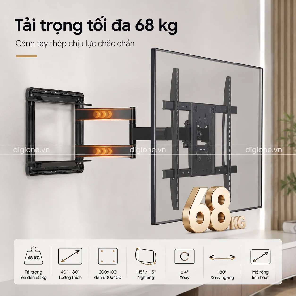 Giá Treo Tivi Xoay NB SP2 65-85 inch - ảnh 4