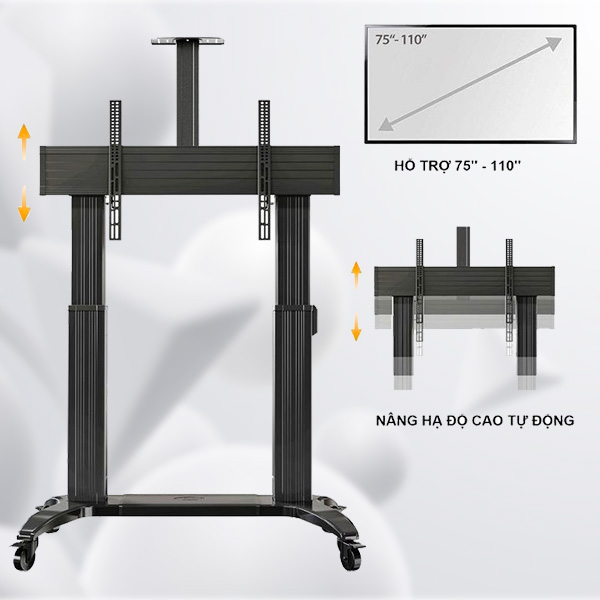 Giá Treo Tivi Di Động NB-TW100 50-100 inch Hàng Nhập Khẩu - ảnh 10