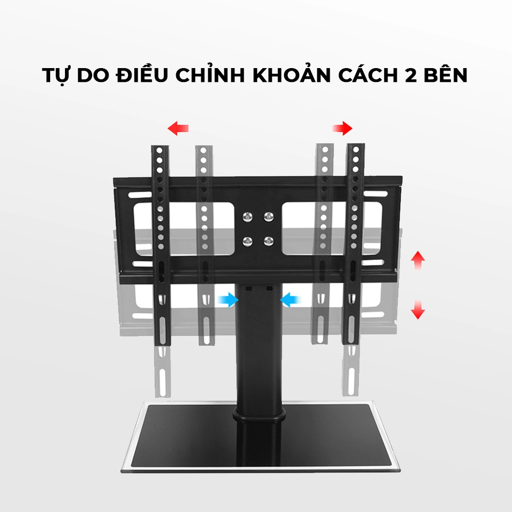 Giá Đỡ Tivi Để Bàn 32-55 inch - Kính Cường Lực (1 Cột) - ảnh 7