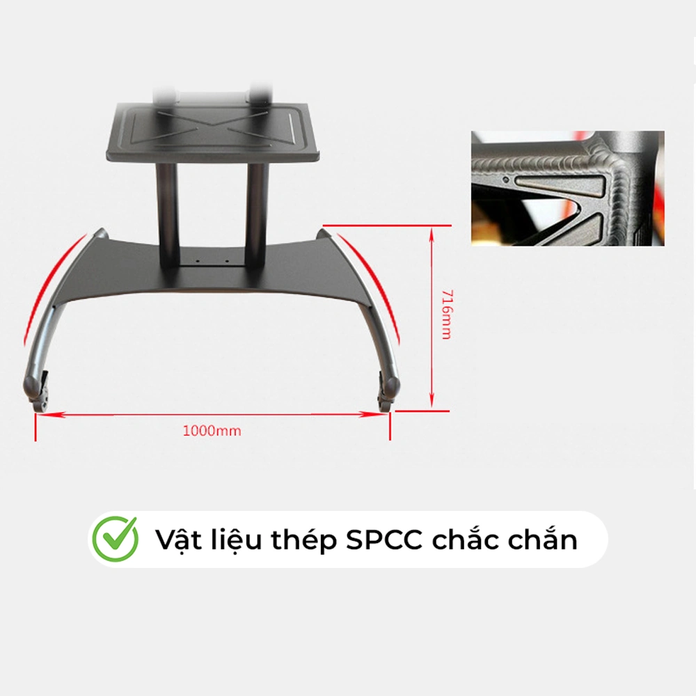 Giá Treo Tivi Di Động Ava1800 40-90 inch - ảnh 2