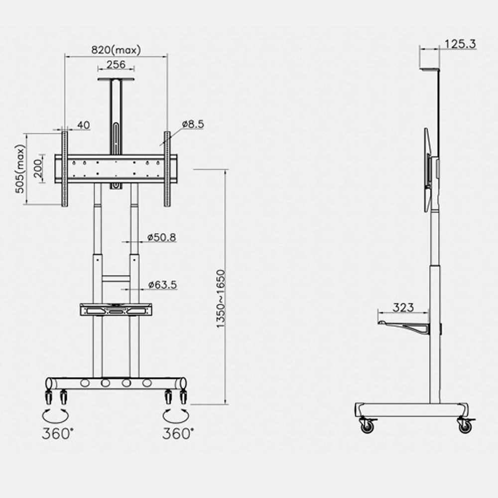 Giá Treo Tivi Di Động Ava1800 40-90 inch - ảnh 5
