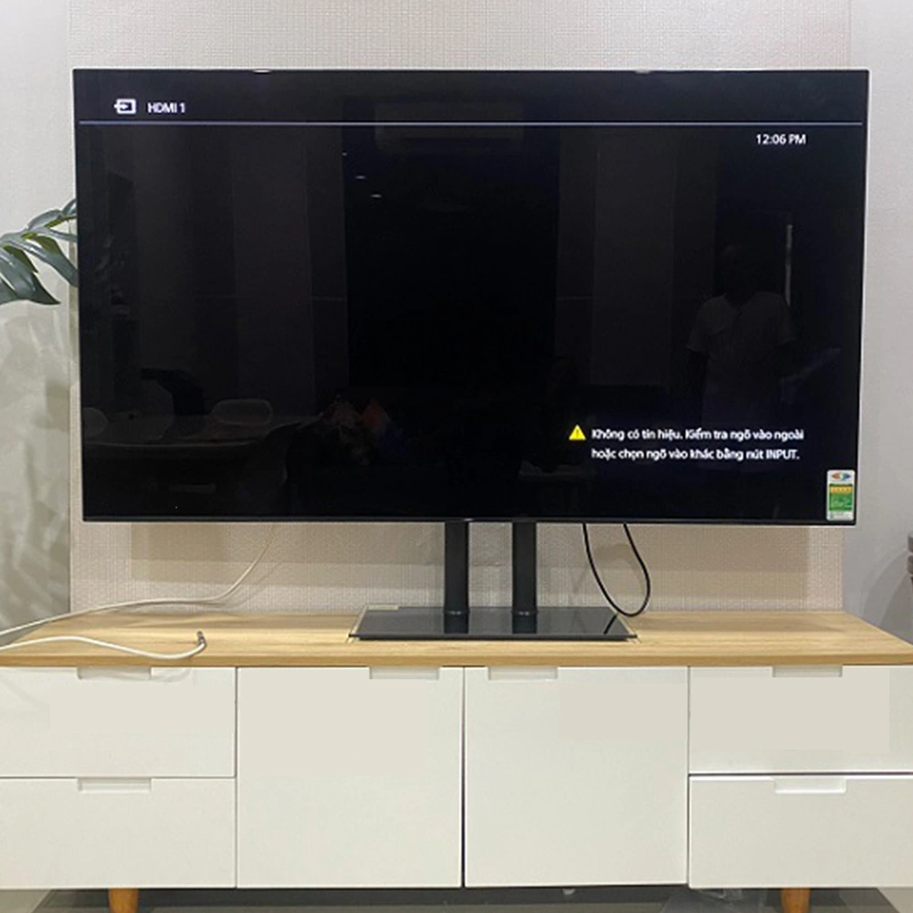 Giá Đỡ Tivi Để Bàn 37-75 inch - Kính Cường Lực (2 Cột) - ảnh 4