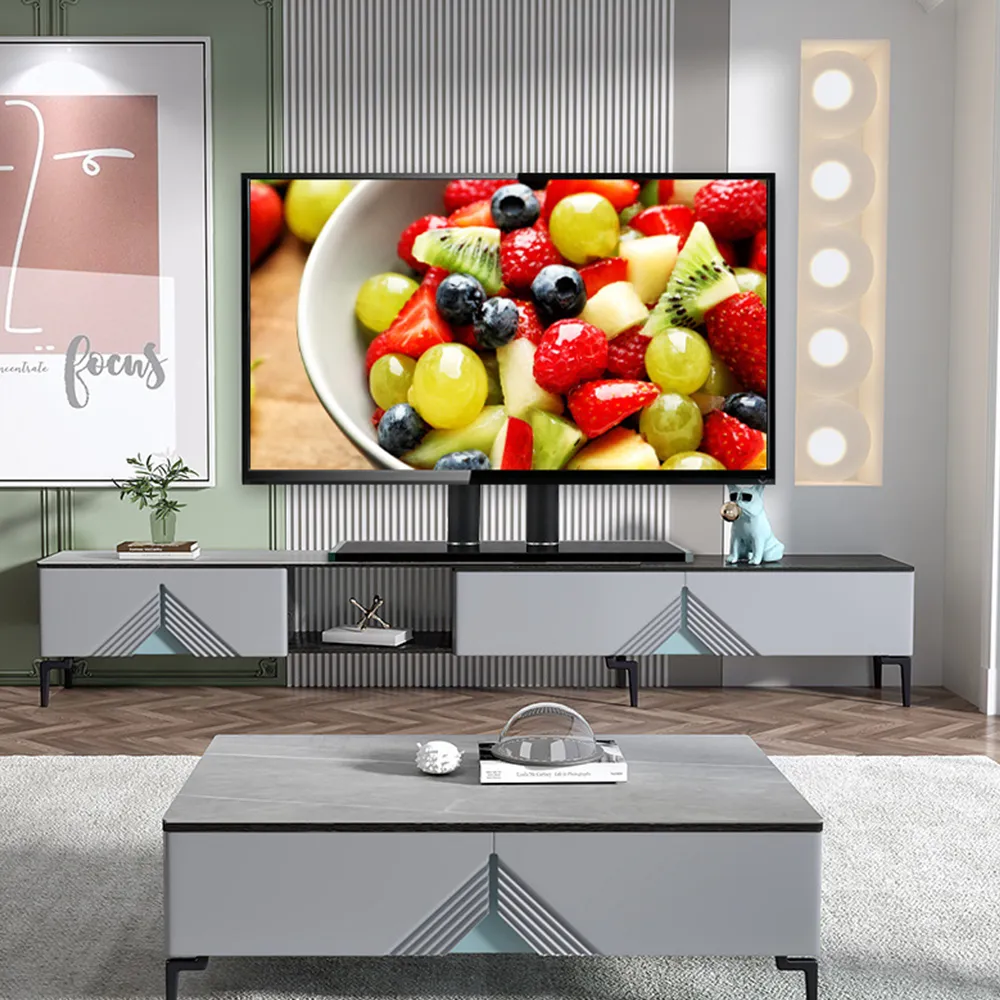 Giá Đỡ Tivi Để Bàn 37-75 inch - Kính Cường Lực (2 Cột) - ảnh 2