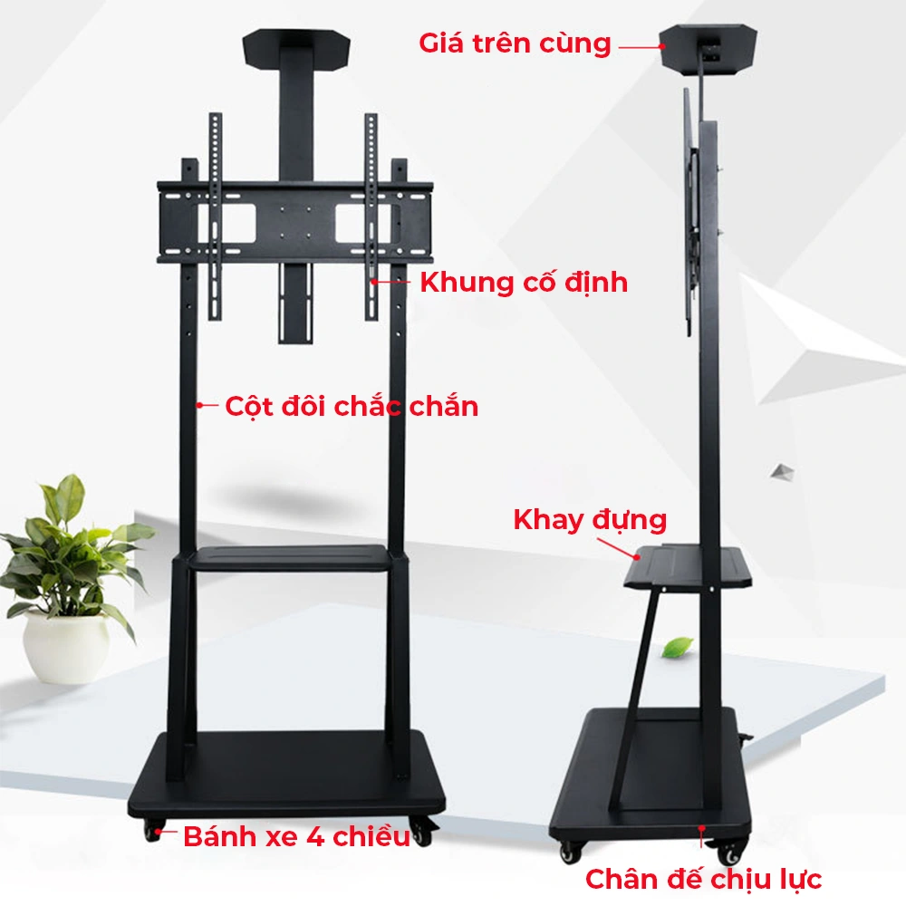 Giá Treo Tivi Di Động MK75 60-100 inch - ảnh 8