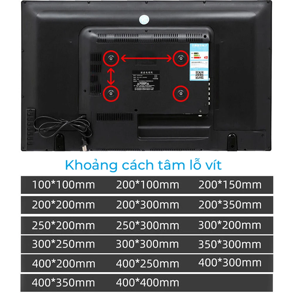 Kệ Treo Tivi Di Động Gỗ Y01 40-70 inch - ảnh 2