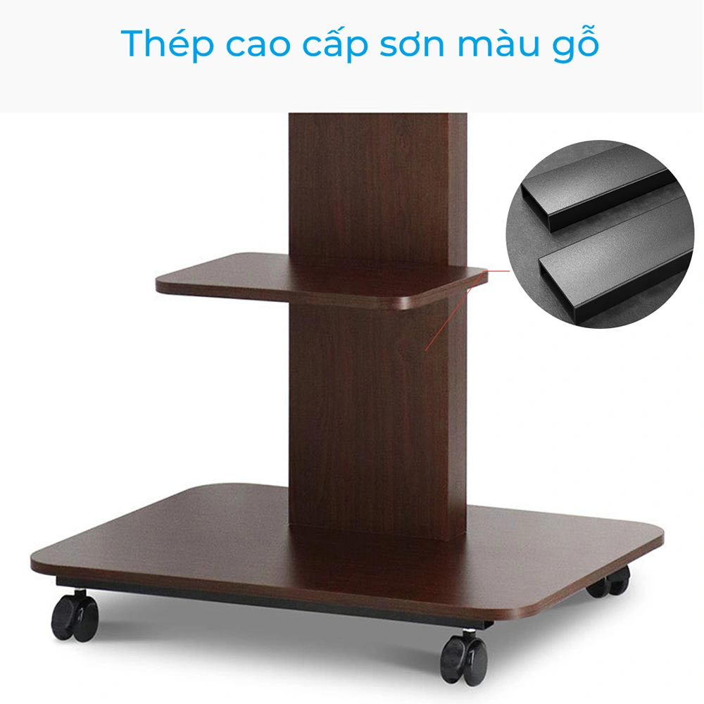 Kệ Treo Tivi Di Động Gỗ Y01 40-70 inch - ảnh 4