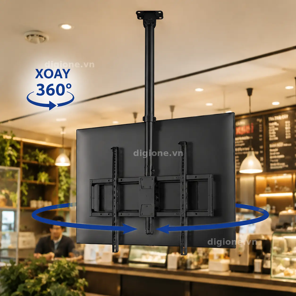 Giá Treo Tivi Nghiêng Thả Trần Egroteck E565 50-100 inch - ảnh 4